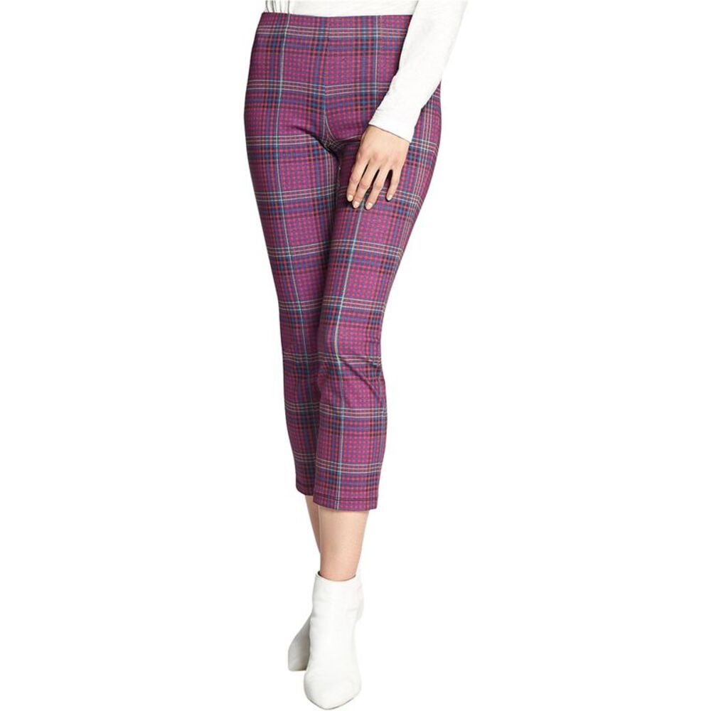 Sanctuary Clothing Womens Mod Plaid Tapered Cropped Capri Casual Pants, NWT